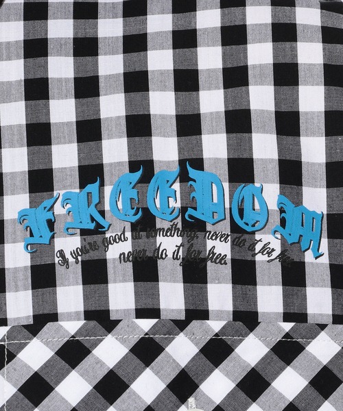 Kare/ME（カーミー）の「Kare/ME（カーミー）別注プリントチェックシャツ（シャツ/ブラウス・メンズ・レッド/ブラック・SMALL/MEDIUM/LARGE）」の7枚目の写真