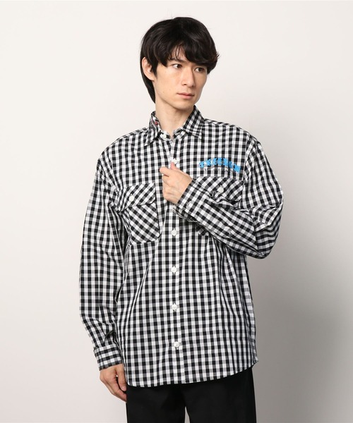 Kare/ME（カーミー）の「Kare/ME（カーミー）別注プリントチェックシャツ（シャツ/ブラウス・メンズ・レッド/ブラック・SMALL/MEDIUM/LARGE）」の13枚目の写真