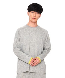 LANVIN（ランバン）の「LANVIN COLLECTION/ランバン コレクション 接結天竺 無地  長袖 ラウンジウェア メンズ（ルームウェア/パジャマ・メンズ）」