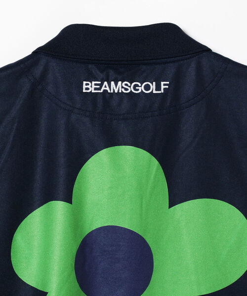 新品 BEAMSGOLF バック フラワー プリント ポロシャツ MEN＞BEAMS GOLF ORANGE LABEL / フラワー バックプリント