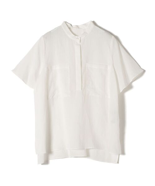 SHIPS（シップス）の「〈手洗い可能〉バンドカラーブラウス◆（シャツ/ブラウス・レディース・オフホワイト/ネイビー/オレンジ/ブルー・36/38）」の18枚目の写真