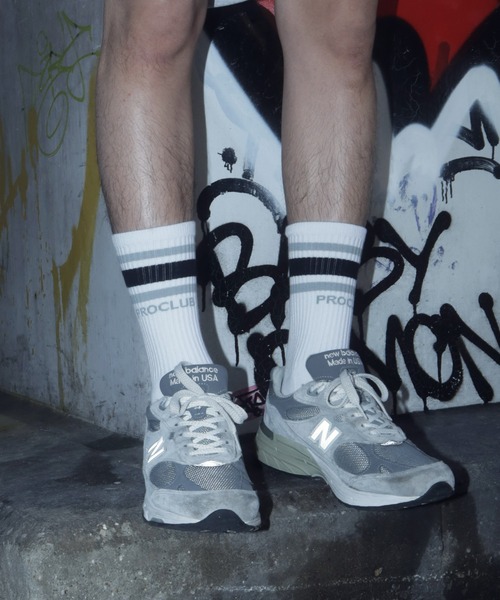 PRO CLUB （プロクラブ）の「PRO CLUB / プロクラブ STRIPE CREW SOCKS ストライプライン ソックス（ソックス/靴下・メンズ・その他1/その他2/その他4/その他5/その他3・MEDIUM/LARGE）」の6枚目の写真