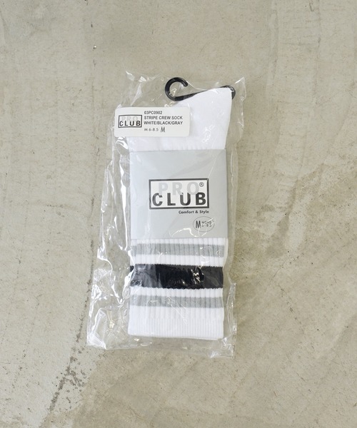 PRO CLUB （プロクラブ）の「PRO CLUB / プロクラブ STRIPE CREW SOCKS ストライプライン ソックス（ソックス/靴下・メンズ・その他1/その他2/その他4/その他5/その他3・MEDIUM/LARGE）」の13枚目の写真
