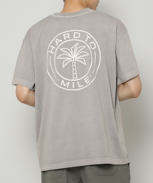 ALAND(エーランド)の「THE MILE/HARD PARM TREE T 2288371(Tシャツ/カットソー・メンズ・グレー/ダークグレー・MEDIUM/LARGE)」の1枚目の写真
