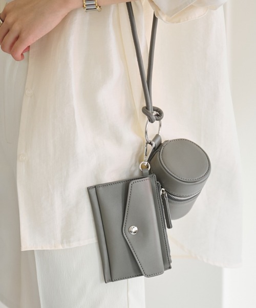 COLONY 2139（コロニートゥーワンスリーナイン）の「筒形2連ショルダーバッグ/マルチウェイバッグ（ショルダーバッグ・レディース・ブラック/パープル/グレー/オフホワイト・FREE）」の4枚目の写真