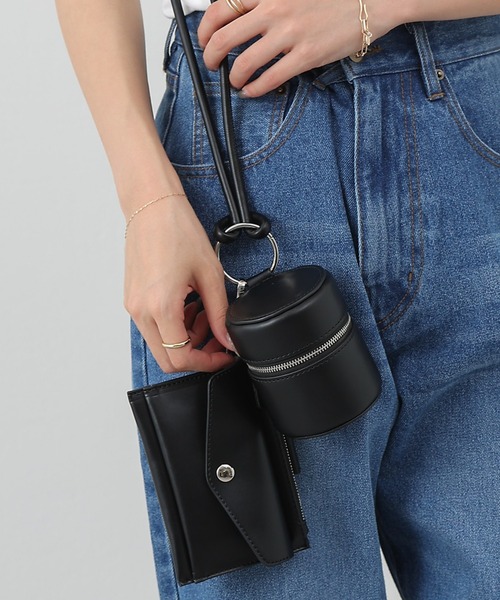 COLONY 2139（コロニートゥーワンスリーナイン）の「筒形2連ショルダーバッグ/マルチウェイバッグ（ショルダーバッグ・レディース・ブラック/パープル/グレー/オフホワイト・FREE）」の3枚目の写真