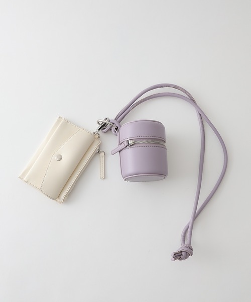 COLONY 2139（コロニートゥーワンスリーナイン）の「筒形2連ショルダーバッグ/マルチウェイバッグ（ショルダーバッグ・レディース・ブラック/パープル/グレー/オフホワイト・FREE）」の8枚目の写真