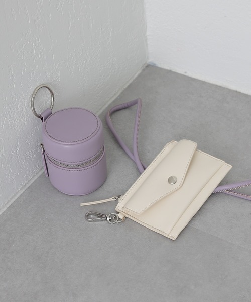 COLONY 2139（コロニートゥーワンスリーナイン）の「筒形2連ショルダーバッグ/マルチウェイバッグ（ショルダーバッグ・レディース・ブラック/パープル/グレー/オフホワイト・FREE）」の13枚目の写真
