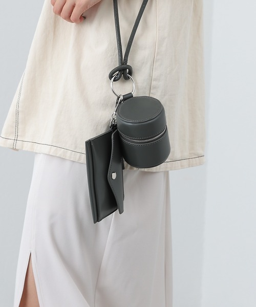 COLONY 2139（コロニートゥーワンスリーナイン）の「筒形2連ショルダーバッグ/マルチウェイバッグ（ショルダーバッグ・レディース・ブラック/パープル/グレー/オフホワイト・FREE）」の22枚目の写真