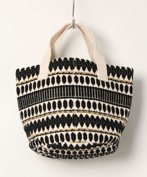 Samansa Mos2 blue（サマンサモスモスブルー）の「エスニカンバッグM（トートバッグ・レディース・ブラック/グレー・ﾌﾘ-）」の3枚目の写真