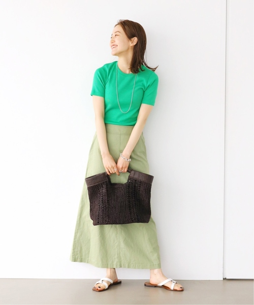 セール】《追加》コットンリネンオックストラペーズスカート
