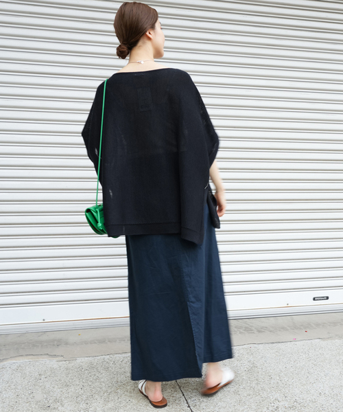 【断捨離特価】美品 ★ IENA スカート セットアップ セール】《追加》コットンリネンオックストラペーズスカート