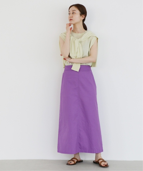 新品　malle コットン/リネン　ダブル釦　ベスト　スカート　おまとめ Aletta vita スカート ラップスカート ロング ストライプ 麻
