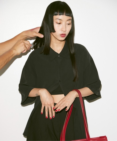 FEKETE（フェケテ）の「OVERSIZED SHIRT / オーバーフィットシャツ（シャツ/ブラウス・メンズ・ブラック/ピンク・MEDIUM/LARGE）」の3枚目の写真