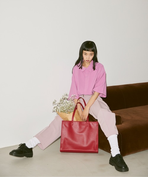 FEKETE（フェケテ）の「OVERSIZED SHIRT / オーバーフィットシャツ（シャツ/ブラウス・メンズ・ブラック/ピンク・MEDIUM/LARGE）」の19枚目の写真