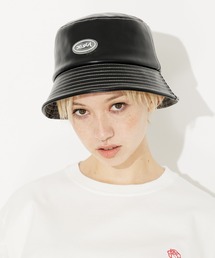 X-girl | FAUX LEATHER BUCKET HAT/フェイクレザー バケットハット(ハット)