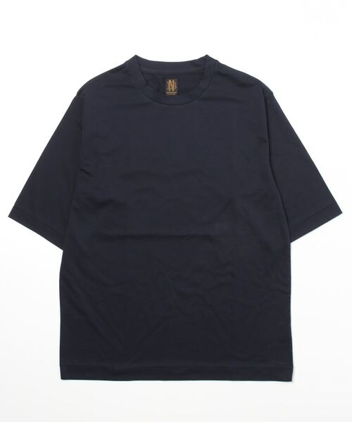 BATONER(バトナー)の「【BATONER】AIR TUNIC T-SHIRT/BN-22SL-055(Tシャツ/カットソー・レディース・ネイビー/グレー/ホワイト・1)」の12枚目の写真