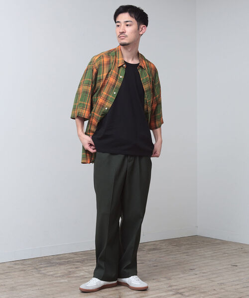 BEAMS（ビームス）の「BEAMS / チェック イージー ミニレギュラーカラー シャツ（シャツ/ブラウス・メンズ・ネイビー/サックスブルー/グリーン・MEDIUM/X-LARGE/SMALL/LARGE）」の17枚目の写真