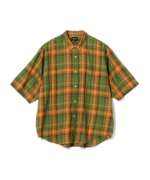 BEAMS（ビームス）の「BEAMS / チェック イージー ミニレギュラーカラー シャツ（シャツ/ブラウス・メンズ・ネイビー/サックスブルー/グリーン・MEDIUM/X-LARGE/SMALL/LARGE）」の18枚目の写真