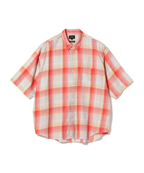 BEAMS（ビームス）の「BEAMS / チェック イージー ミニレギュラーカラー シャツ（シャツ/ブラウス・メンズ・ネイビー/サックスブルー/グリーン・MEDIUM/X-LARGE/SMALL/LARGE）」の21枚目の写真