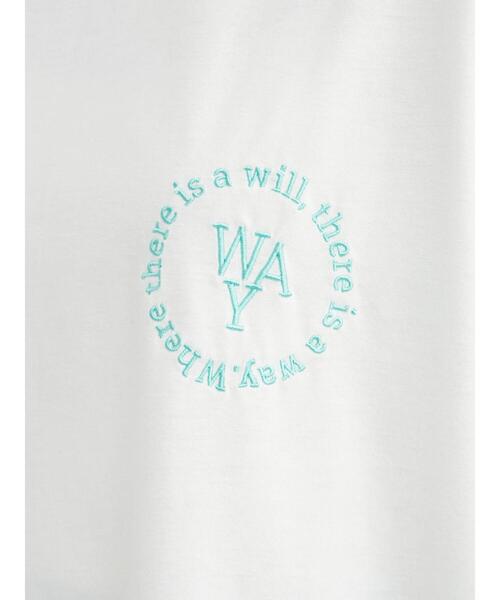 Green Parks(グリーンパークス)の「・novem9 ワンポイント刺繍チュニックTシャツ(Tシャツ/カットソー・レディース・ホワイト/ブラック/グリーン/ラベンダー・FREE)」の16枚目の写真