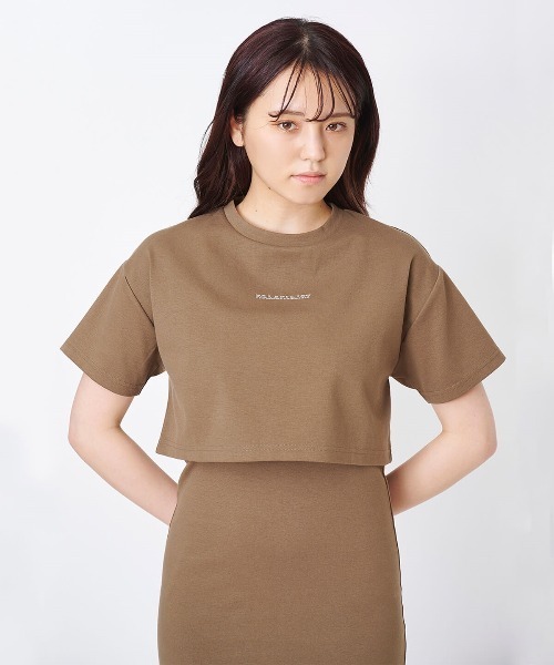 SAMANTHAVEGA（サマンサベガ）の「「VOLATILITY」ロゴショートTシャツ（その他トップス・レディース・ブラック/グレイッシュベージュ/ダークグリーン・F）」の13枚目の写真
