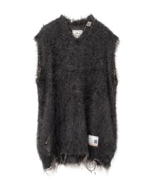 Maison ミハラヤスヒロ モヘアニットベスト　未使用品 フリーサイズ Maison MIHARA YASUHIRO（メゾンミハラヤスヒロ）の「Padded Knit Vest