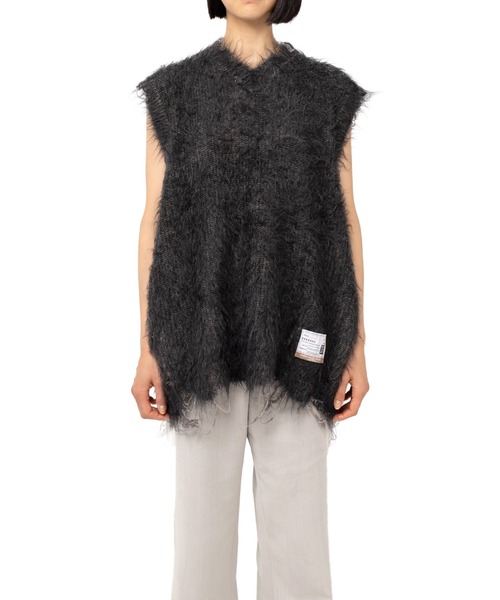 Maison MIHARA YASUHIRO(メゾンミハラヤスヒロ)の「Brushed Kint Vest(ベスト・レディース・チャコール/グレー・FREE)」の10枚目の写真