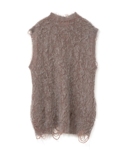 Maison MIHARA YASUHIRO(メゾンミハラヤスヒロ)の「Brushed Kint Vest(ベスト・レディース・チャコール/グレー・FREE)」の16枚目の写真