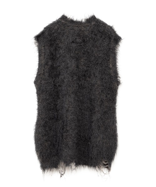 Maison MIHARA YASUHIRO(メゾンミハラヤスヒロ)の「Brushed Kint Vest(ベスト・レディース・チャコール/グレー・FREE)」の17枚目の写真