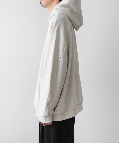 ATTACHMENT（アタッチメント）の「CO/PE ダブルニット フーディー / CO/PE DOUBLE KNIT HOODIE（パーカー・メンズ・ブラック/オフホワイト/ライトグリーン・1/2/3）」の15枚目の写真