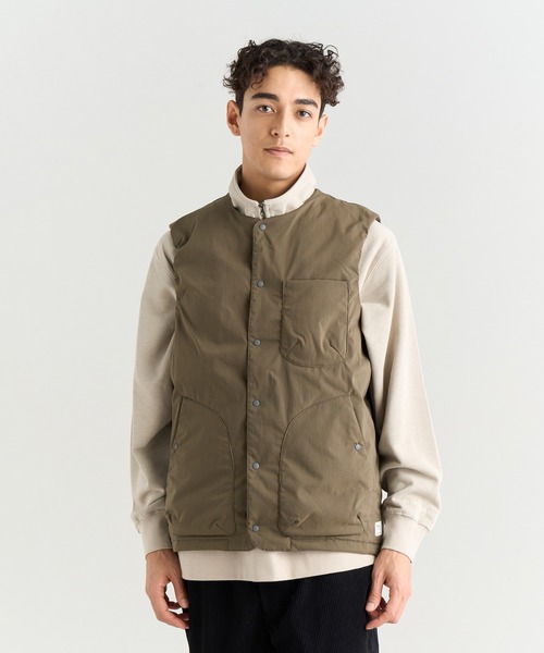 NANGA(ナンガ)の「HINOC RIPSTOP INNER DOWN VEST(MEN)(ダウンベスト・メンズ・ブラック/アーミー/ネイビー/ベージュ・M/L/S/XL/XXL)」の5枚目の写真