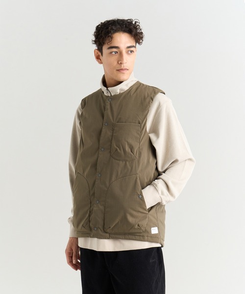 NANGA(ナンガ)の「HINOC RIPSTOP INNER DOWN VEST(MEN)(ダウンベスト・メンズ・ブラック/アーミー/ネイビー/ベージュ・M/L/S/XL/XXL)」の6枚目の写真
