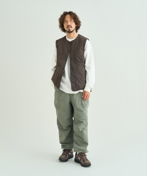NANGA（ナンガ）の「HINOC RIPSTOP INNER DOWN VEST(MEN)（ダウンベスト・メンズ・ブラック/アーミー/ネイビー/ベージュ・M/L/S/XL/XXL）」の7枚目の写真