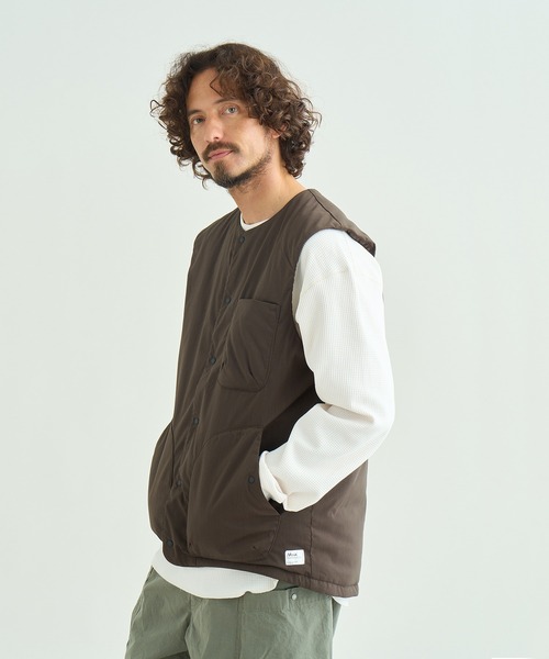 NANGA（ナンガ）の「HINOC RIPSTOP INNER DOWN VEST(MEN)（ダウンベスト・メンズ・ブラック/アーミー/ネイビー/ベージュ・M/L/S/XL/XXL）」の5枚目の写真