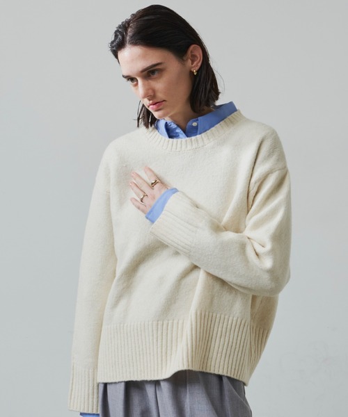 Aunt Marie's - 【新品】AUNT MARIE'S クルーネックケーブルニット クルーネックカラーニット（ニット/セーター）｜Aunt Marie's