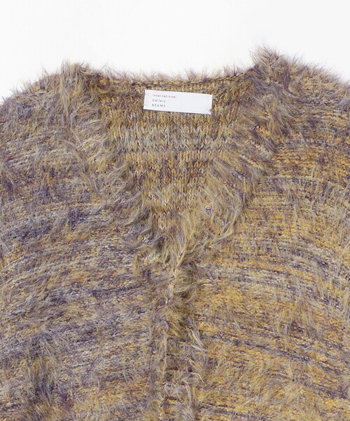 International Gallery BEAMS（インターナショナルギャラリービームス）の「IG / シャギーニット カーディガン（カーディガン/ボレロ・メンズ・パープル系その他/ブラウン系その他・M/L）」の20枚目の写真