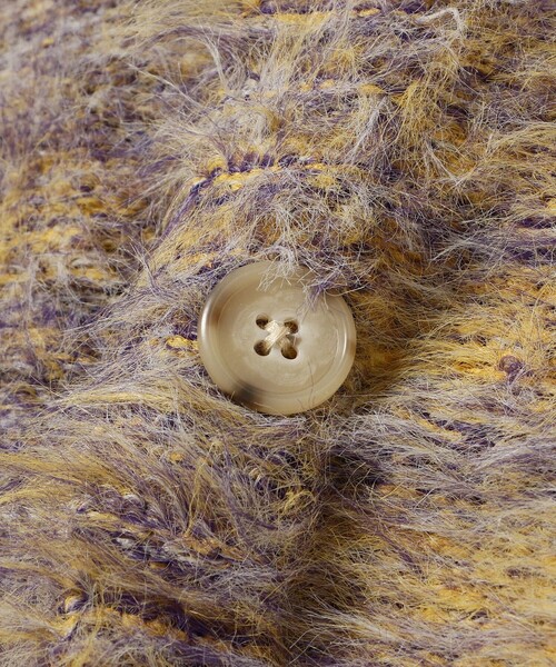 International Gallery BEAMS（インターナショナルギャラリービームス）の「IG / シャギーニット カーディガン（カーディガン/ボレロ・メンズ・パープル系その他/ブラウン系その他・M/L）」の14枚目の写真