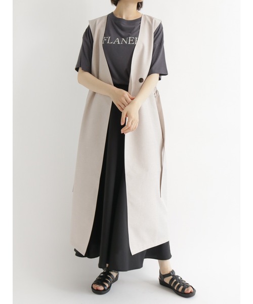 Samansa Mos2 blue(サマンサモスモスブルー)の「フレアロングスカート(スカート・レディース・ブラック/グリーン/マスタード・フリ-)」の18枚目の写真