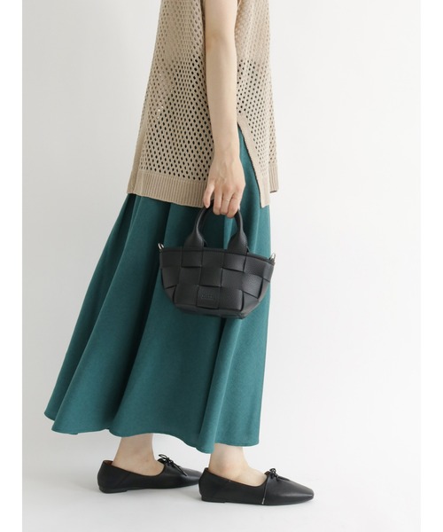 Samansa Mos2 blue(サマンサモスモスブルー)の「フレアロングスカート(スカート・レディース・ブラック/グリーン/マスタード・フリ-)」の15枚目の写真