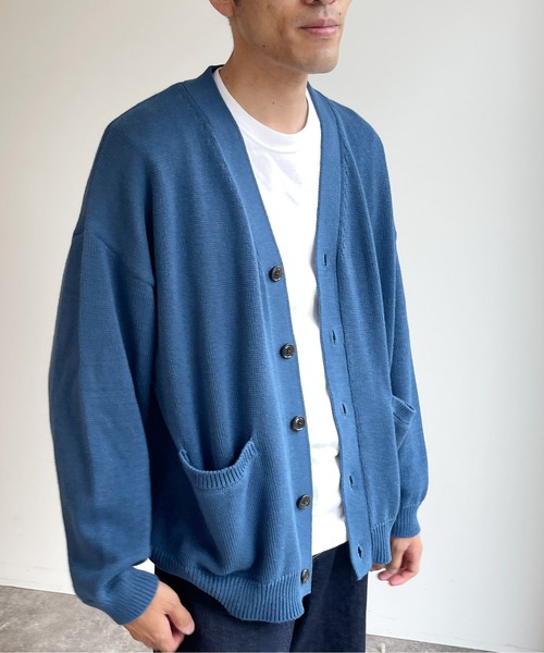 CPCM（シーピーシーエム）の「強撚カーディガン（カーディガン/ボレロ・メンズ・グレー/ブルー/グリーン・MEDIUM/LARGE）」の20枚目の写真