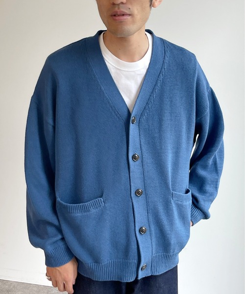 CPCM（シーピーシーエム）の「強撚カーディガン（カーディガン/ボレロ・メンズ・グレー/ブルー/グリーン・MEDIUM/LARGE）」の21枚目の写真