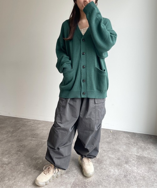 CPCM（シーピーシーエム）の「強撚カーディガン（カーディガン/ボレロ・メンズ・グレー/ブルー/グリーン・MEDIUM/LARGE）」の5枚目の写真