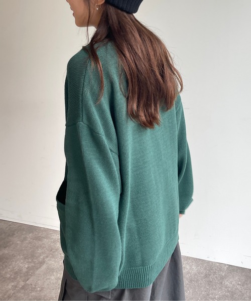 CPCM（シーピーシーエム）の「強撚カーディガン（カーディガン/ボレロ・メンズ・グレー/ブルー/グリーン・MEDIUM/LARGE）」の12枚目の写真