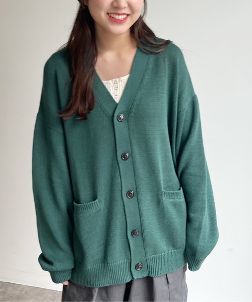 CPCM（シーピーシーエム）の「強撚カーディガン（カーディガン/ボレロ・メンズ・グレー/ブルー/グリーン・MEDIUM/LARGE）」の18枚目の写真