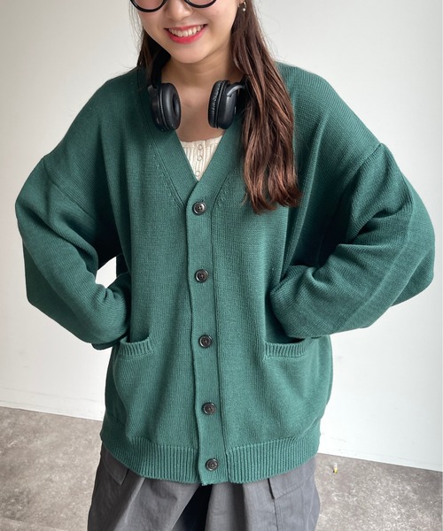 CPCM（シーピーシーエム）の「強撚カーディガン（カーディガン/ボレロ・メンズ・グレー/ブルー/グリーン・MEDIUM/LARGE）」の10枚目の写真