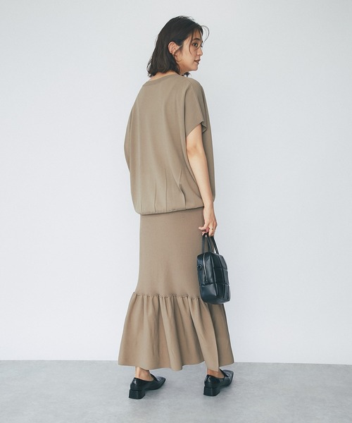 RIVE DROITE（リヴドロワ）の「リブマーメイドスカート（スカート・レディース・チャコールグレー/モカ・FREE）」の17枚目の写真