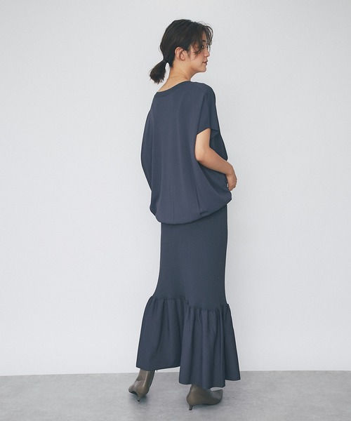 RIVE DROITE（リヴドロワ）の「リブマーメイドスカート（スカート・レディース・チャコールグレー/モカ・FREE）」の19枚目の写真