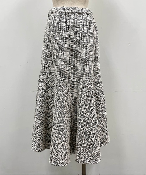 PICCIN（ピッチン）の「カットツイードマーメイドスカート（スカート・レディース・パープル/エメラルド・M）」の14枚目の写真