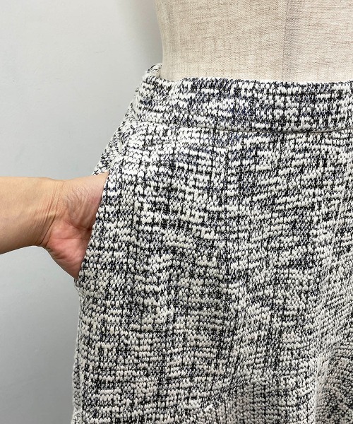 PICCIN（ピッチン）の「カットツイードマーメイドスカート（スカート・レディース・パープル/エメラルド・M）」の3枚目の写真